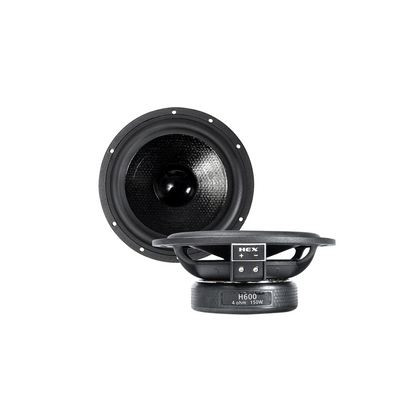 Diamond Audio 6.3” HEX Series 2-Way Component Set w/Silk Dome Tweeter - H600S