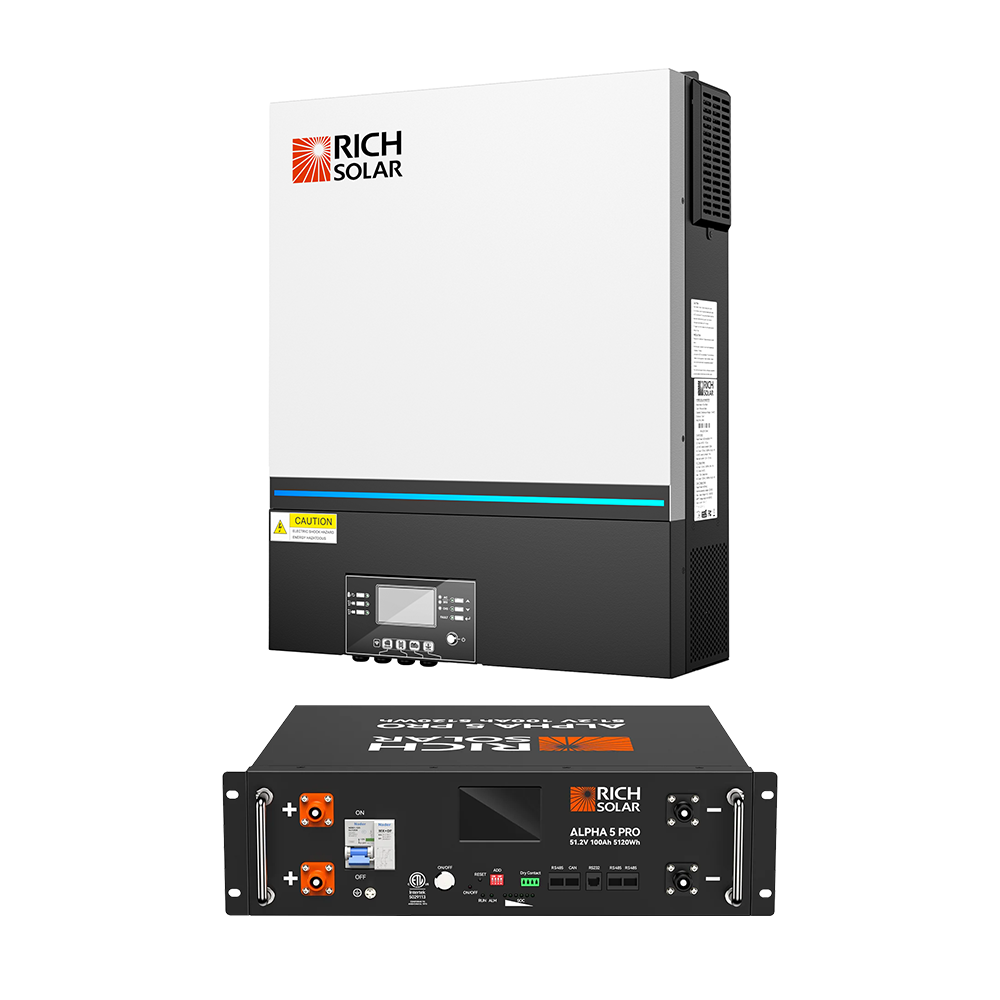 Rich Solar 6548 | 6500 Watt (6.5kW) 48 Volt Off-Grid Hybrid Solar Inverter | Premium 6500W 48V Hybrid Inverter for Campers, Cabins, Tiny Homes, ADUs, RVs, Off-Grid  - RS-H6548