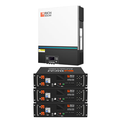 Rich Solar 6548 | 6500 Watt (6.5kW) 48 Volt Off-Grid Hybrid Solar Inverter | Premium 6500W 48V Hybrid Inverter for Campers, Cabins, Tiny Homes, ADUs, RVs, Off-Grid  - RS-H6548