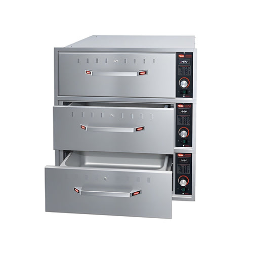 Hatco HDW-3BN 19" Built-In 3 Narrow Drawer Warmer - 120V, 1 Phase - HDW-3BN