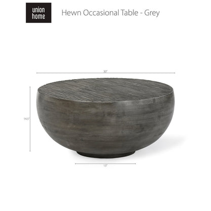 Union Home Hewn Occasional Table - Grey  - LVR00335