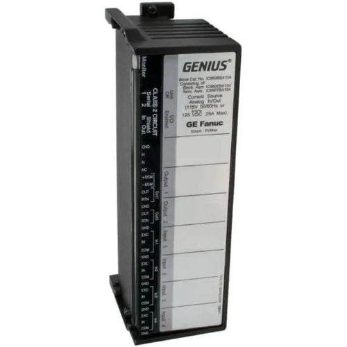 Fanuc Corporation Ge Fanuc Block 115VAC/125VDC Analog Current Source 4 Inputs / 2 Outputs - Fanuc Corporation - IC660BBA104