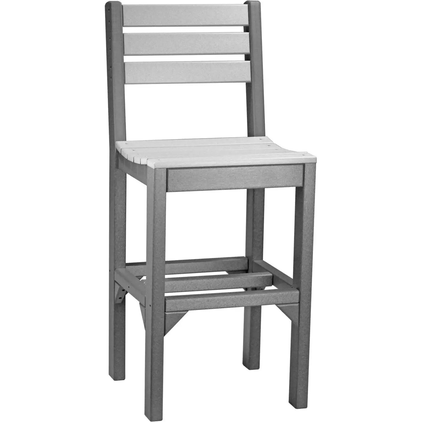 LuxCraft Outdoor Bar Height Island Poly Side Chair