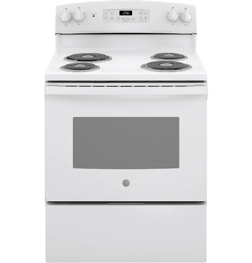 GE Appliances 30" Free-Standing Self-Clean Electric Range White - JB256DMWW