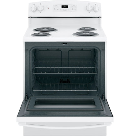 GE Appliances 30" Free-Standing Self-Clean Electric Range White - JB256DMWW