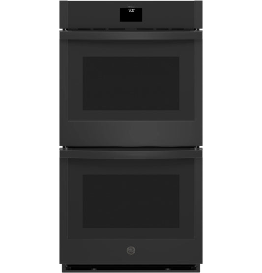 GE Appliances  27" Smart Built-In Convection Double Wall Oven with No Preheat Air Fry Black - JKD5000DVBB