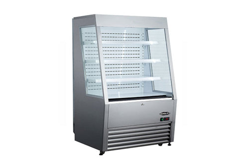 Kool-It " Wide Stainless Steel Open Display Case - KOM-48SS