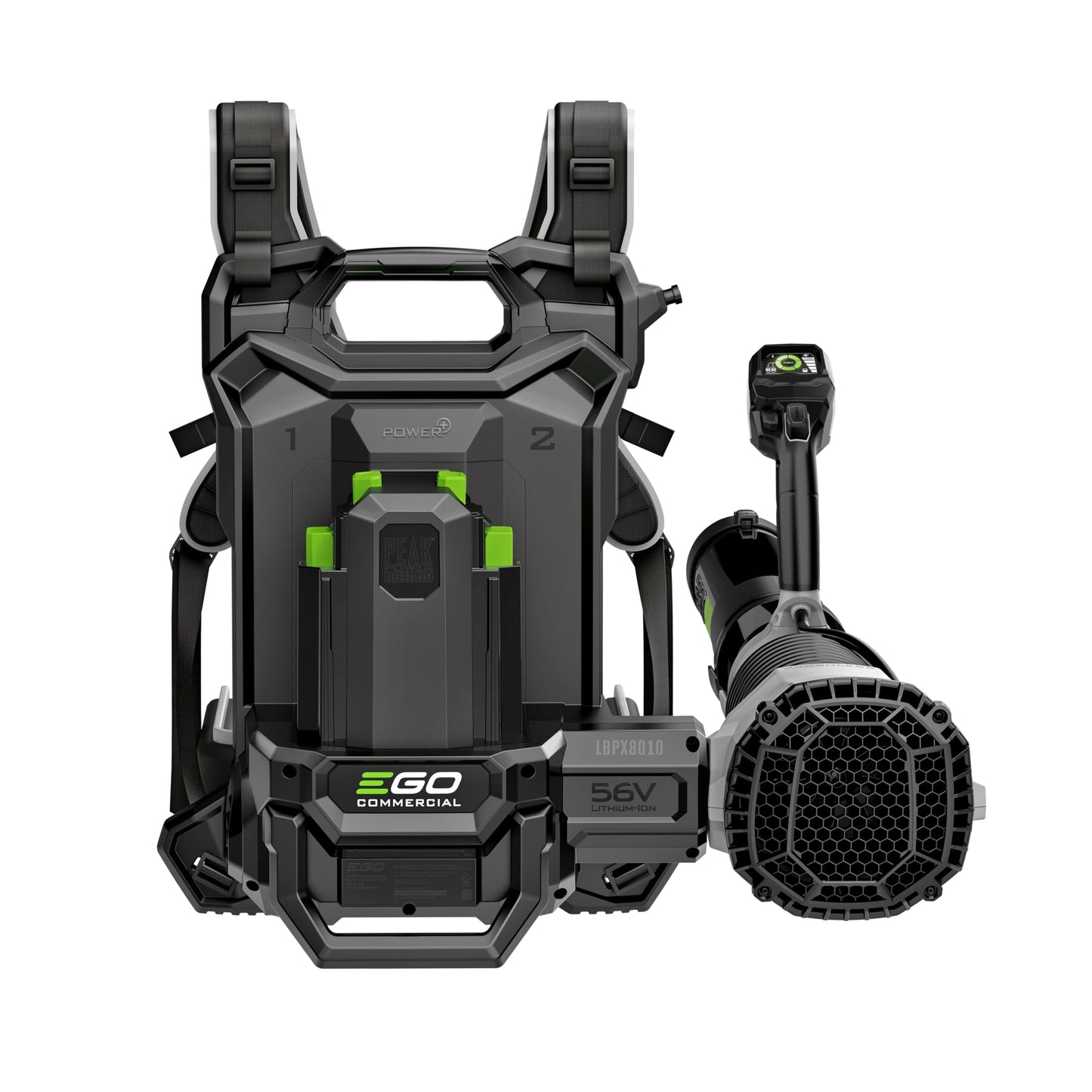 EGO Power+ Commercial 800 CFM Backpack Blower with Peak Power and IOT with (2) 10Ah Batteries and Dual Port Charger - LBPX8016-2