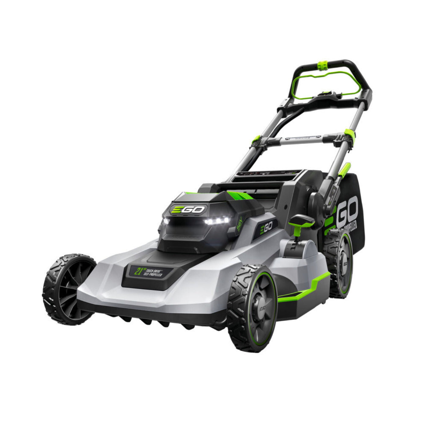 EGO Power+ 21” Self-Propelled Mower with Touch Drive with 4.0Ah + 6.0Ah Batteries and 550W Rapid Charger - LM2123SP-2