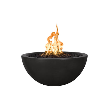 30" Luna Concrete Fire Bowl Black