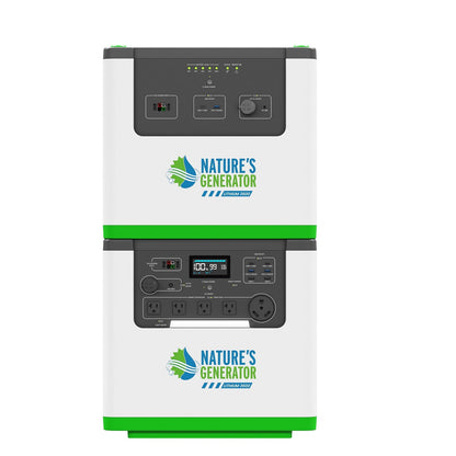 Nature's Generator Lithium 3600 Solar Generator and Transfer Switch - NGL36AUP