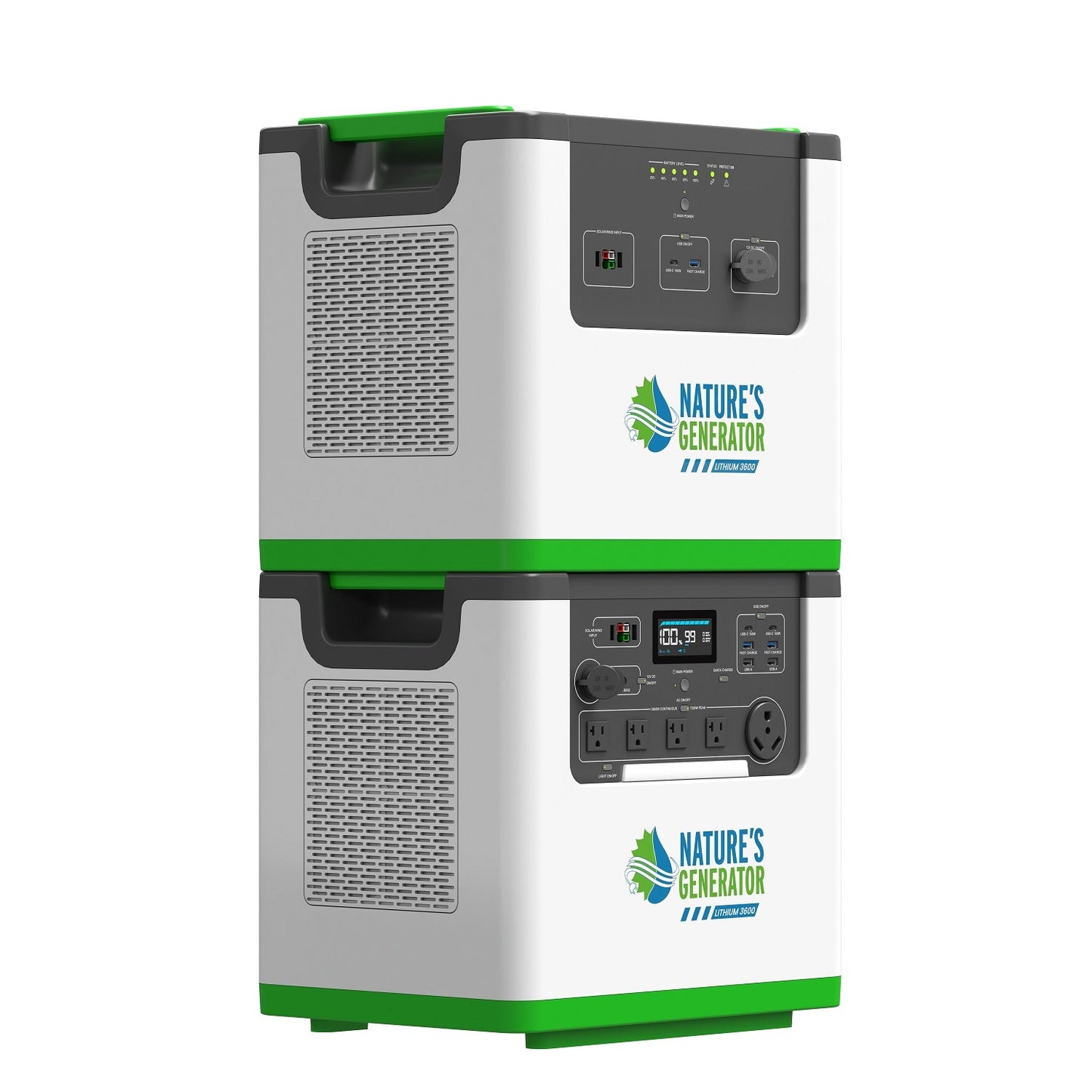 Nature's Generator Lithium 3600 Solar and Wind Generator - NGL36AUW