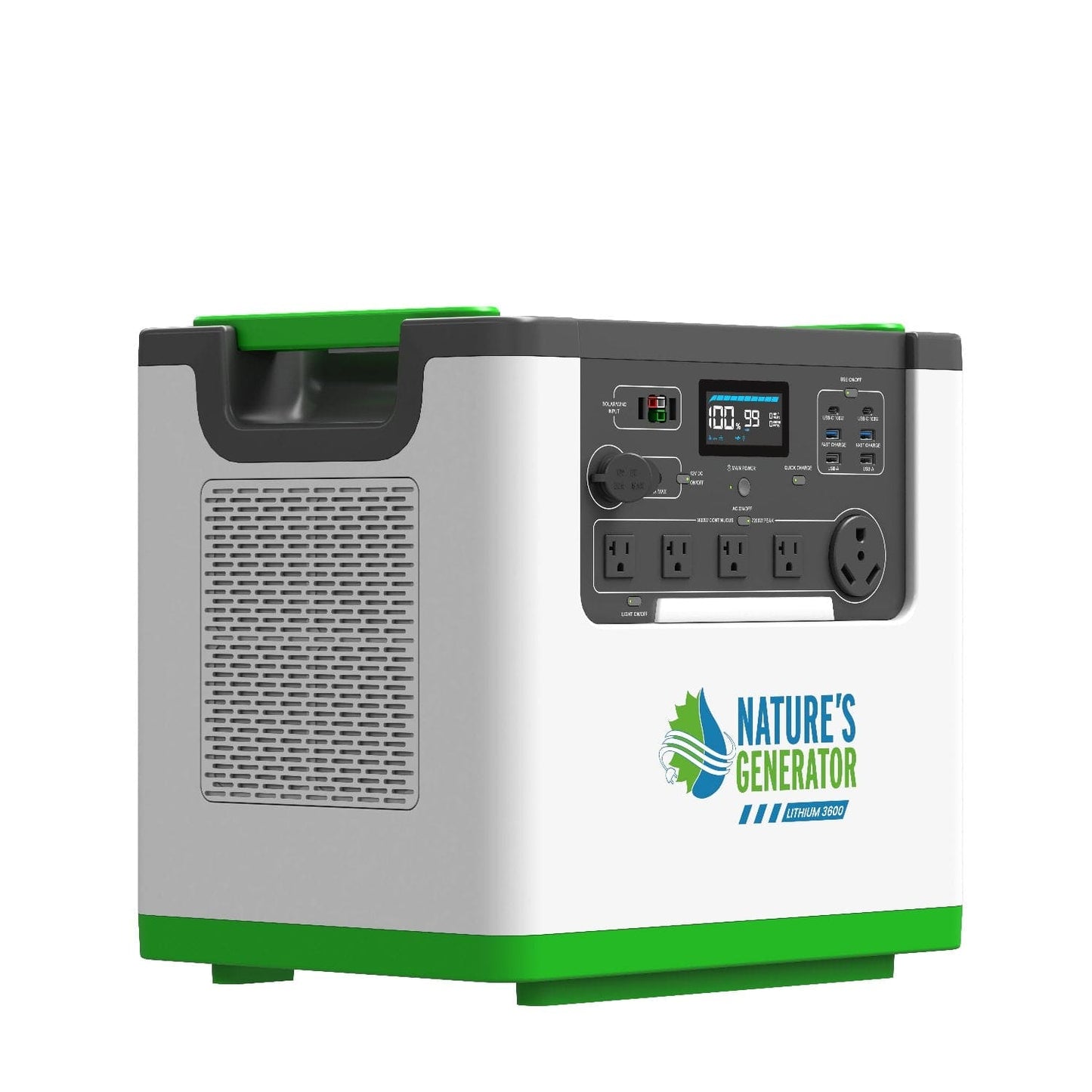 Nature's Generator Lithium 3600 Solar and Wind Generator - NGL36AUW