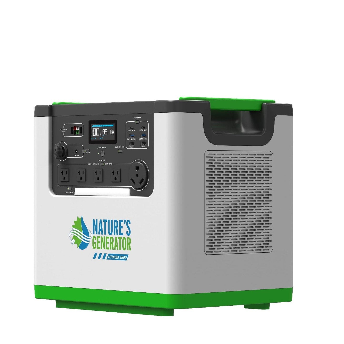 Nature's Generator Lithium 3600 Solar and Wind Generator - NGL36AUW