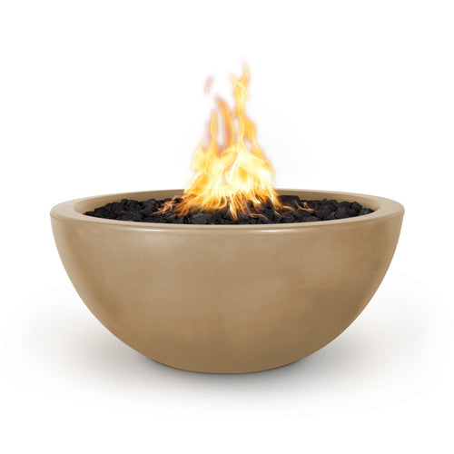 38" Luna Concrete Fire Bowl Brown