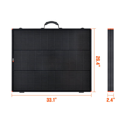 Rich Solar 200 Portable Briefcase Charging Kit | 200 Watt Portable Solar Panel | Premium 12V Portable Solar Panel for Generators, Vans, Campers | High Efficiency - RS-X200BC