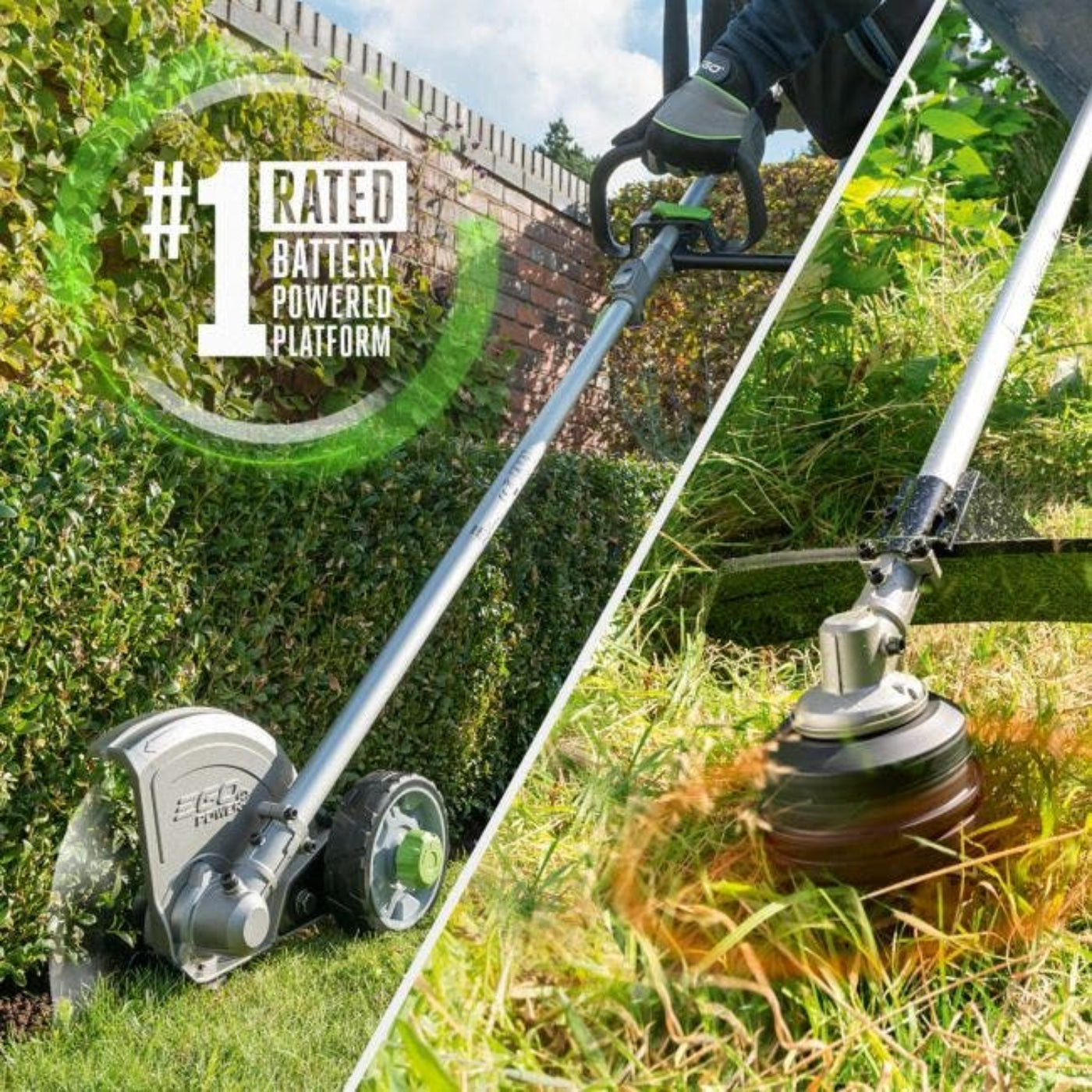 EGO Power+ 15" Trimmer and 8" Edger Attachment Multi-Head Tool Combo Kit with 5.0AH Battery and Charger - MHC1502