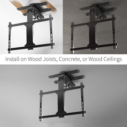 VIVO Electric Flip Down / Swivel Ceiling TV Mount - 32” to 70” Screens - MOUNT-E-FD70S