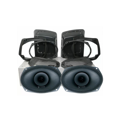 Diamond Audio 1998-2013 Harley Davidson Cut-In Lid Kit with MP692 Speakers (2Ω) - MSMP692LK13