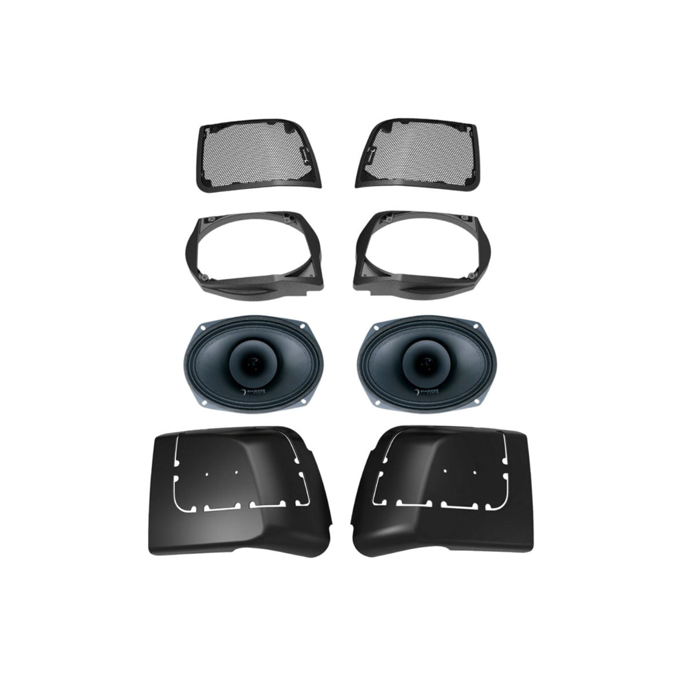 Diamond Audio 2014-2023 Harley Davidson Cut In Lid Kit with MP694 (4Ω) Speaker - MSMP694LK