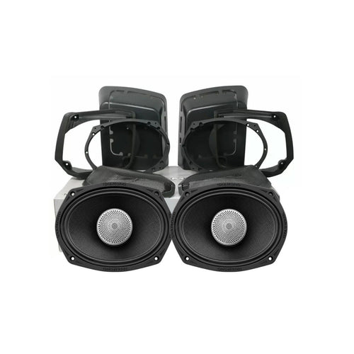 Diamond Audio 1998-2013 Harley Davidson Cut In Speaker Lid Kit with MS692NEO2 Speakers (2Ω) - MSMS692NEO2LK13