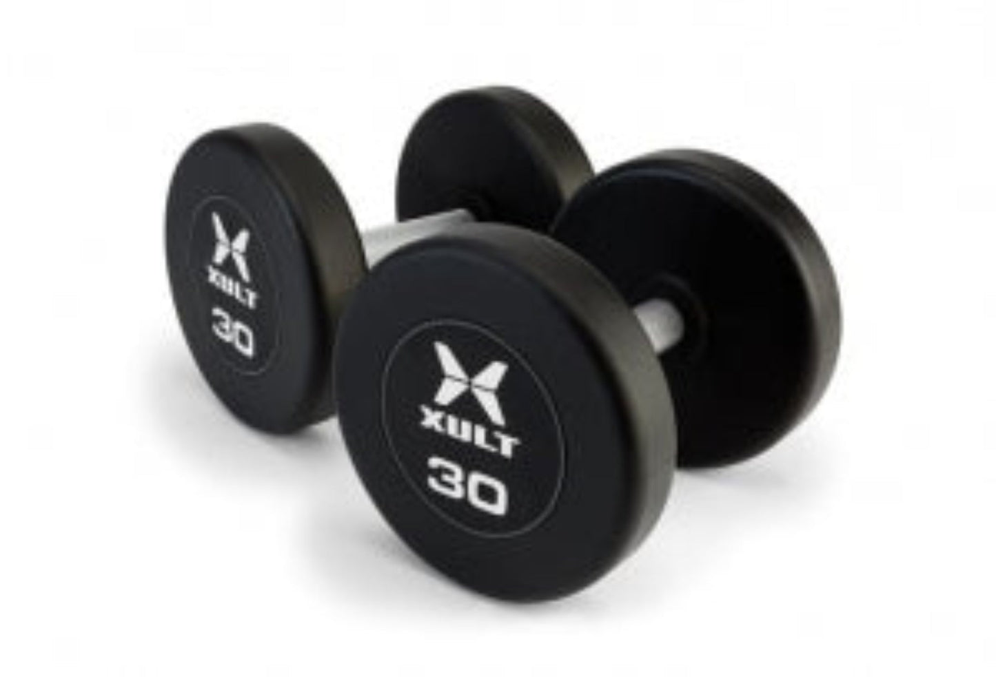 Johnson Health Tech XULT Urethane Multi-Sided Dumbbells - XULT Urethane Multi-Sided Dumbbell Pair, Black Plus, 45 lb. - XT-045URE-MTI-P