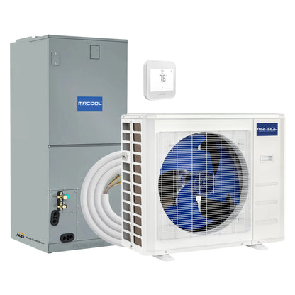 MRCOOL VersaPro 2nd Gen Central Split System with 24K BTU, 2 Ton, 18.1 SEER2, Heat Pump Condenser and Ducted Air Handler with 50 Ft. R-454B No-Vac Lineset  - MVP-24-HP-230A50