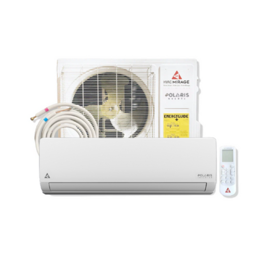 Mirage Polaris 24,000 BTU 21 SEER2 Ductless Mini Split Air Conditioner and Heat Pump - 220V/60Hz - VXH241A