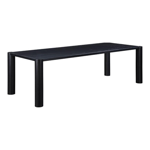 Moe's Home Collection Post Dining Table Oak in Black - BC-1111-02