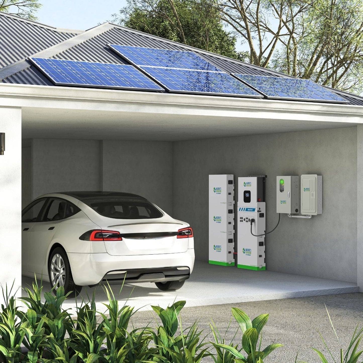 Nature's Generator  MyGrid 10K Solar and Wind Generator for Home - NGMGTNAUWA