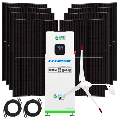 Nature's Generator  MyGrid 10K Solar and Wind Generator for Home - NGMGTNAUWA