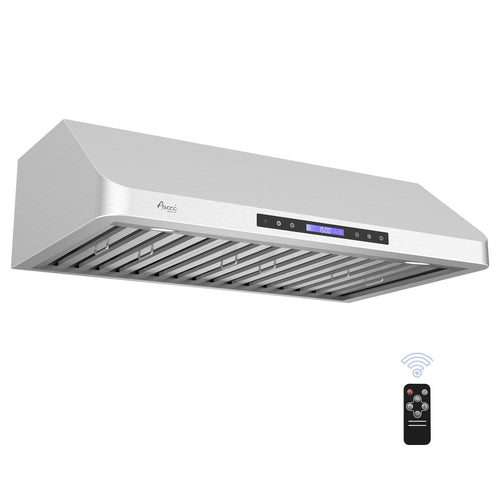 AWOCO RH-S10 Under Cabinet Range Hood Touch Remote Control 10" High 1000 CFM - RH-S10-30