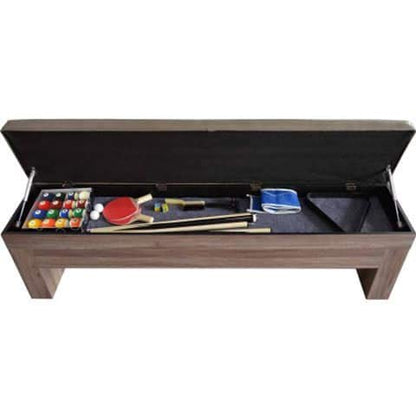Hathaway Newport 7ft Multi Game Table with Top & Benches - BG2535P