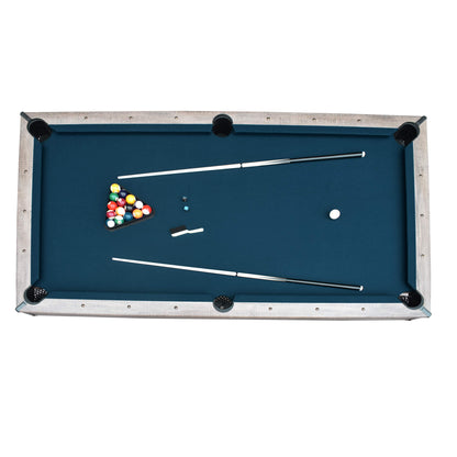 Hathaway Logan 7ft Multi Game Pool Dining Table with Benches - BG50348