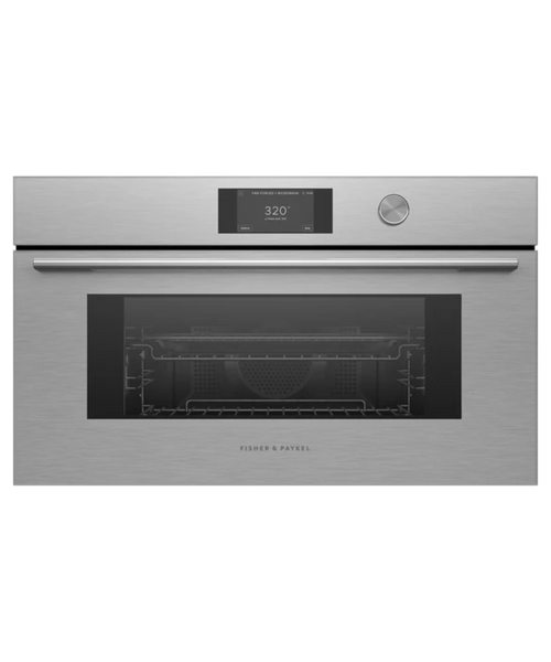 Fisher Paykel 30" Series 7 Contemporary Compact Convection-Speed Oven Silver - OM30NCTDX3