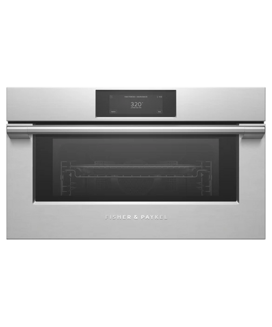 Fisher Paykel 30" Series 9 Professional Compact Convection-Speed Oven Stainless Steel - OM30NPUX3
