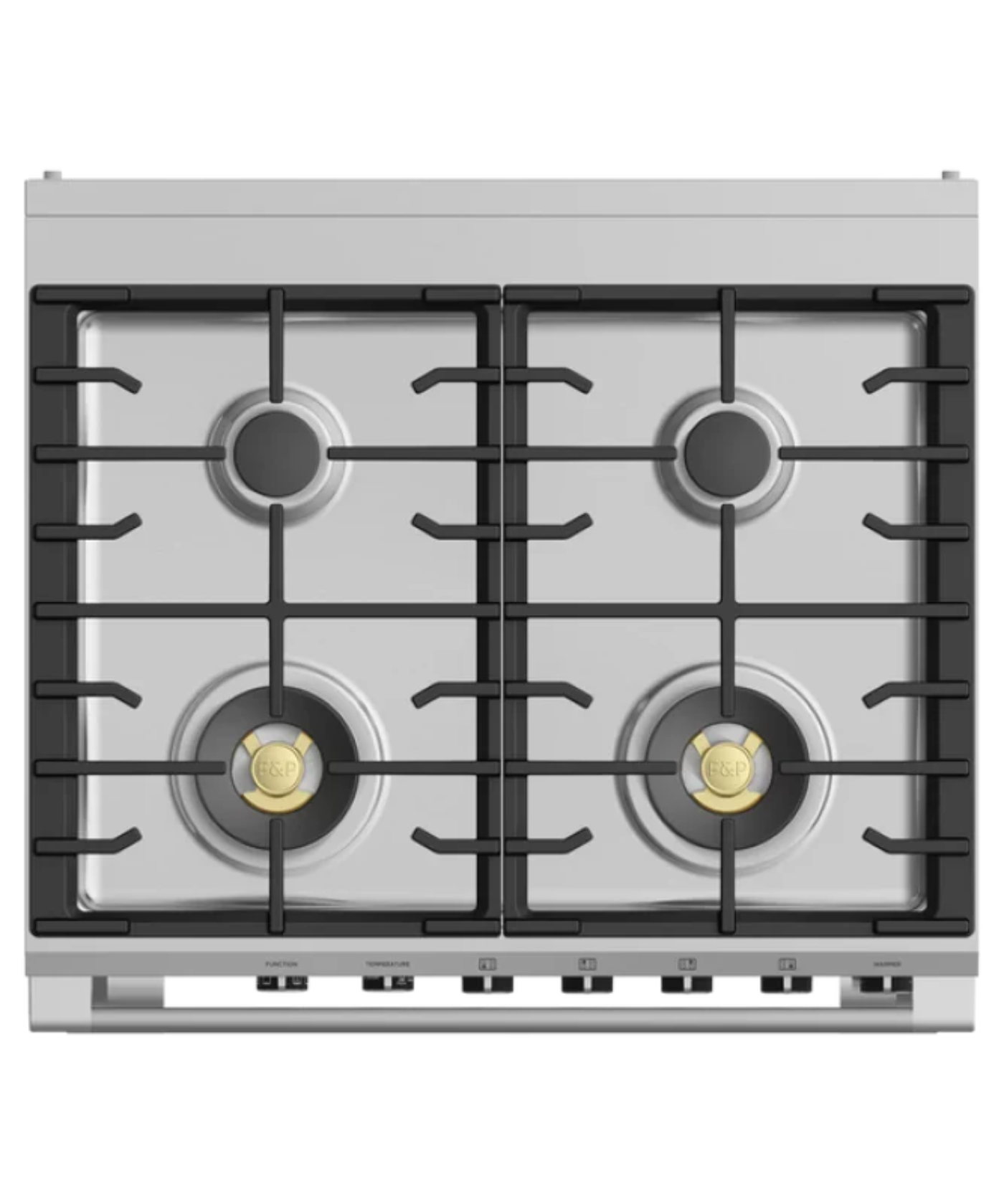 Fisher Paykel 30" Series 9 Classic 4 Burner Dual Fuel Self-Cleaning Range Black - OR30SCG6B1
