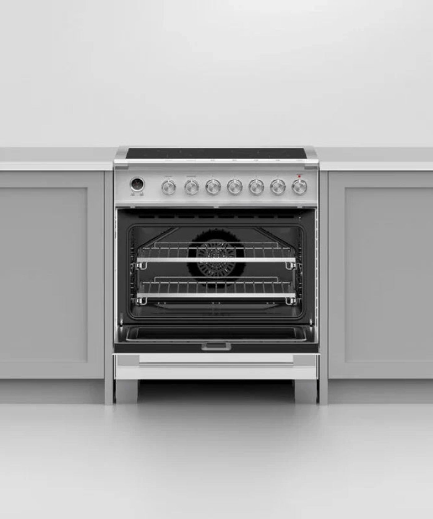 Fisher Paykel 30" Series 9 Classic 4 Zone Induction Self-Cleaning Range White - OR30SCI6W1