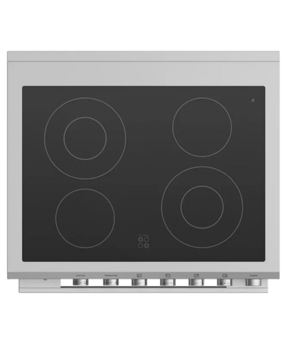 Fisher Paykel 30" Series 7 4 Element Electric Range, Ceramic Radiant Stainless Steel - OR30SDE6X1