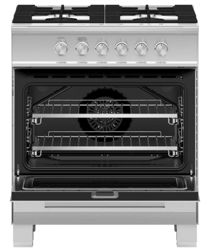 Fisher Paykel 30" Series 7 Contemporary 4 Burner Gas Range, Natural Gas Stainless Steel - OR30SDG4X1
