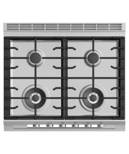 Fisher Paykel 30" Series 7 Contemporary 4 Burner Gas Range, Natural Gas Stainless Steel - OR30SDG4X1