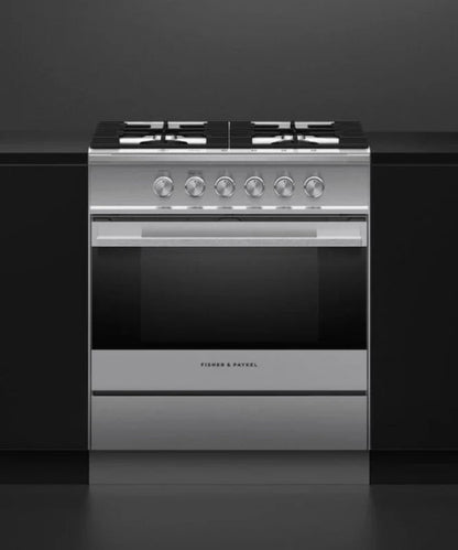 Fisher Paykel 30" Series 7 Contemporary 4 Burner Gas Range, Natural Gas Stainless Steel - OR30SDG4X1