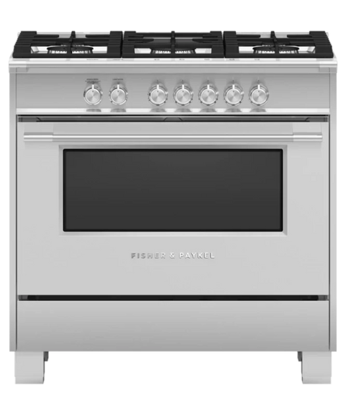 Fisher Paykel 36" Series 7 Classic 5 Burner Gas Range Stainless Steel - OR36SCG4X1