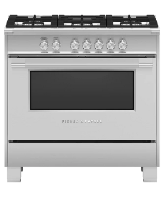 Fisher Paykel 36" Series 7 Classic 5 Burner Gas Range Stainless Steel - OR36SCG4X1