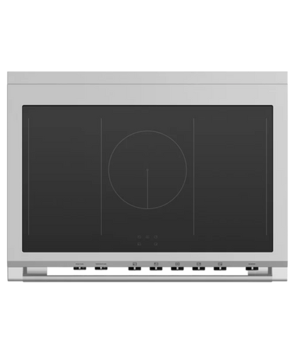 Fisher Paykel  36" Series 9 Classic 5 Zone Induction Self-Cleaning Range, 2 SmartZones White - OR36SCI6W1
