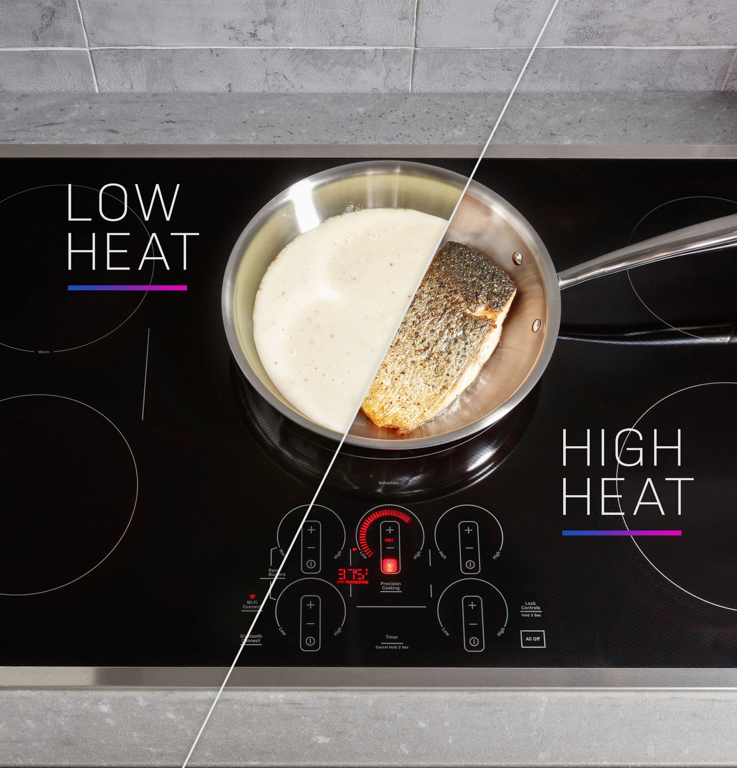 GE Appliances  30" Built-In Touch Control Induction Cooktop Black - PHP9030DTBB