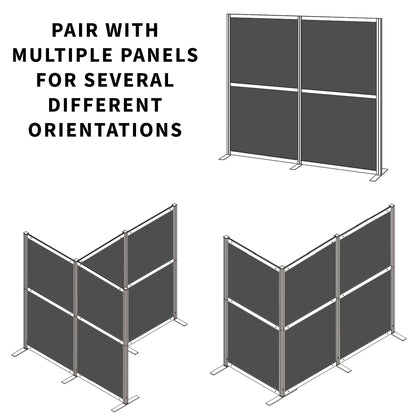 VIVO Modular Wall System Freestanding Room Dividers - PP-MWS63D