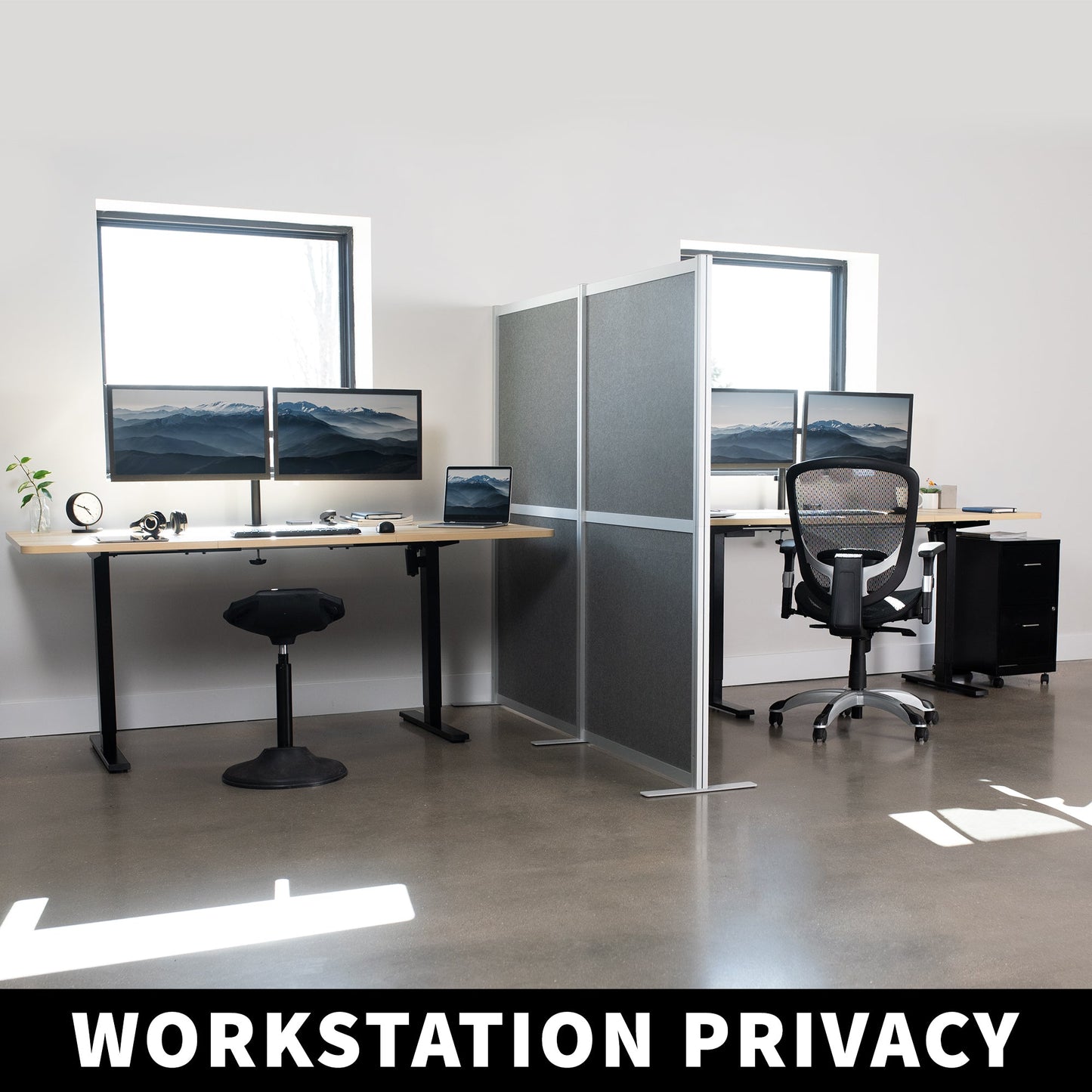 VIVO Modular Wall System Freestanding Room Dividers - PP-MWS63D