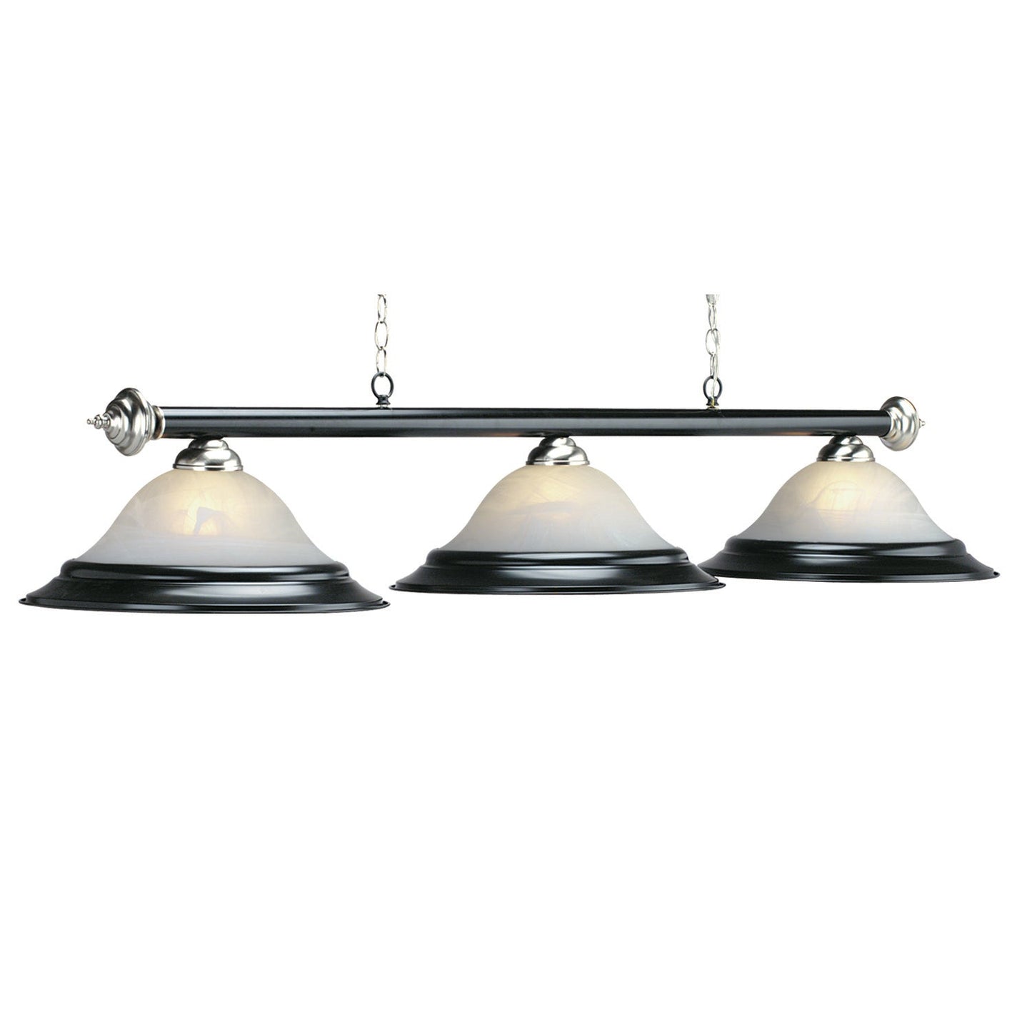 RAM Game Room 60" 3LT Billiard Light-Matte BLK/ST PR260 MB/ST