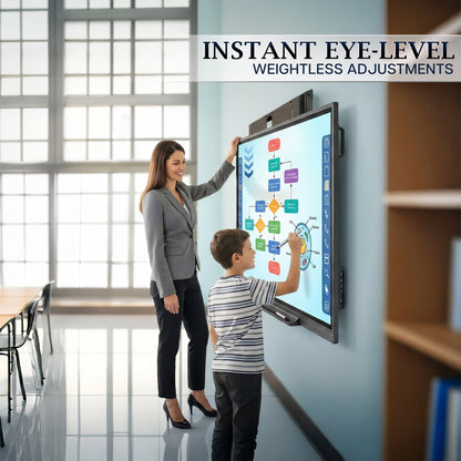 VIVO Manual Height Adjustable TV Wall Mount - 65” to 86” Screens - PRO-TVHA86
